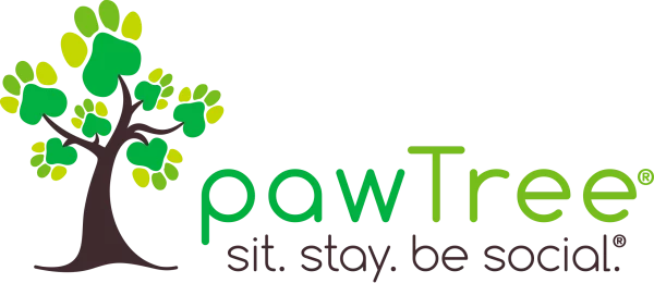 PawTree Logo - Sit, stay, be social(R).